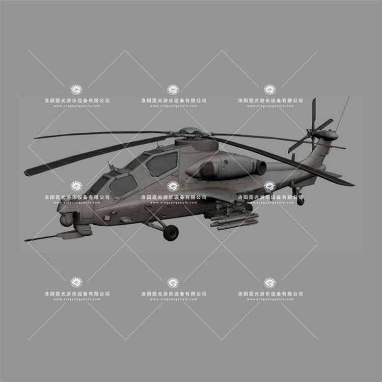 和县武装直升机3D模型